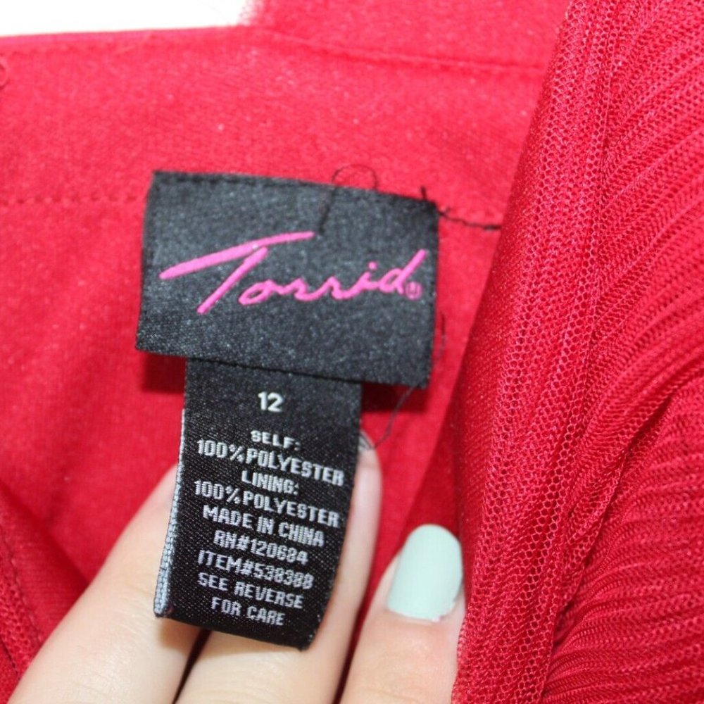 Torrid red formal sleeveless mini dress - Picture 5 of 10
